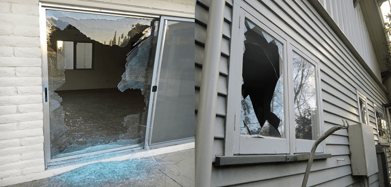 Smashed Door And Window