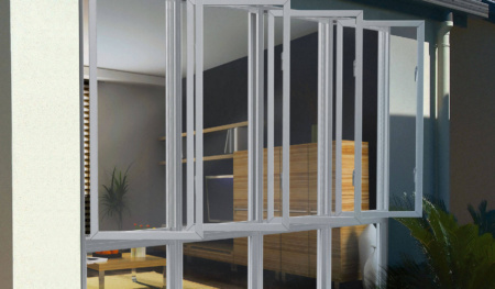 White Aluminium Casement Windows With Low Lites2