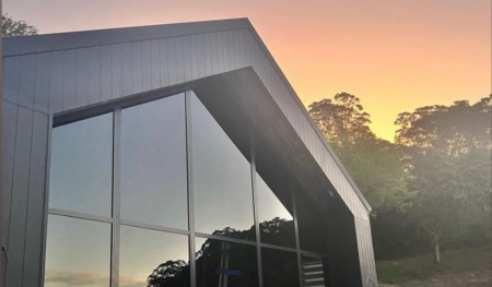 building with tinted windows